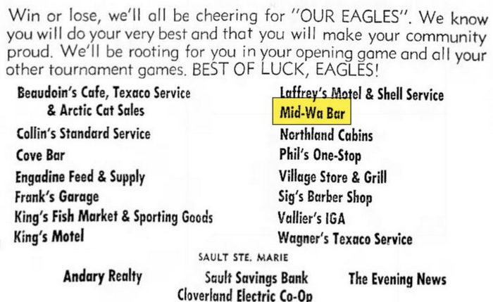 Mid-War Bar (John Henrys) - Feb 28 1972 Ad For Mid-Wa (newer photo)